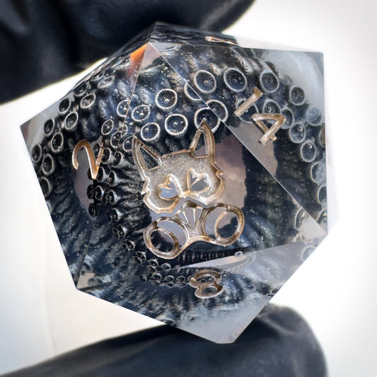 Chonk 1 handmade resin dice by Direfox Dice